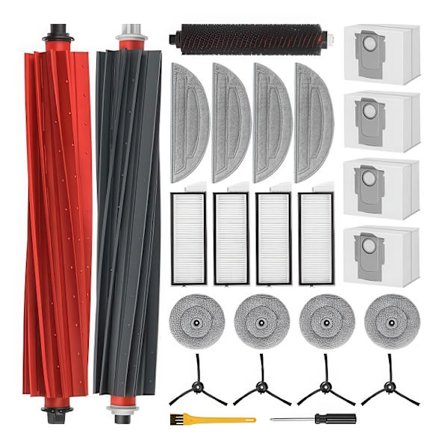 Nyt Roborock Tilbehørssæt / Reservedele S8 MaxV Ultra – Robotstøvsuger – 25 Dele