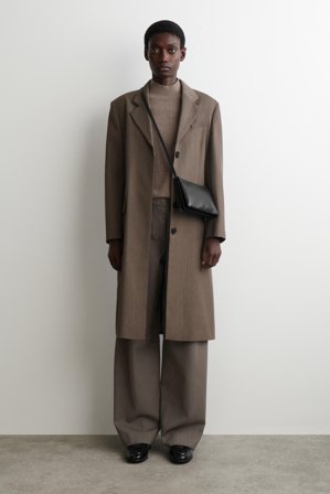 COS Women's Borsa A Tracolla Trove In Pelle in Nero