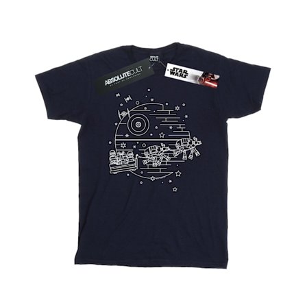 Star Wars Dam/Damer Dödsstjärnan Sleigh Bomull Boyfriend T-shirt