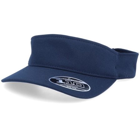 Flexfit - Blå visor Keps - Navy 110 Visor @ Hatstore