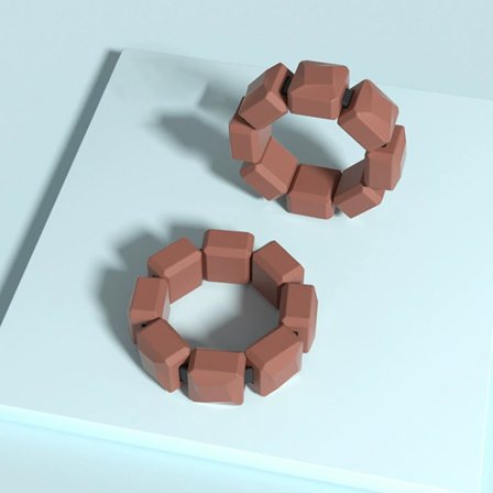 Uimaharjoitteluranneke, painotettu ranneke kuntovalmennukseen, ruskea