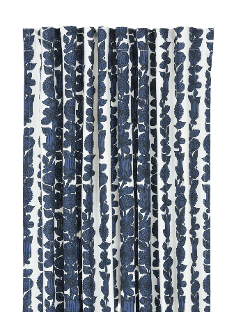 Svanefors Aster Gardin 2p Gardiner Blå 140x280 cm