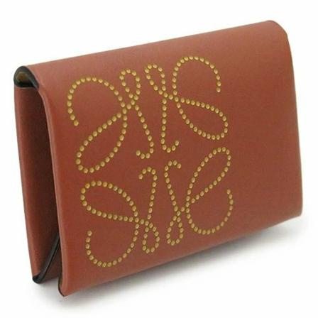 Loewe, Brand Bifold Card Case Brązowy, Kobieta, Rozmiar: ONE Size