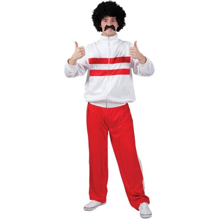 80'er Atlet Hvide Kostume