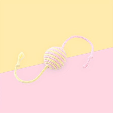 Interaktiv kattelegetøjsbold – Bidefast og rivebestandigt sjovt legetøj med lyd, elastisk leg for familier med flere katte