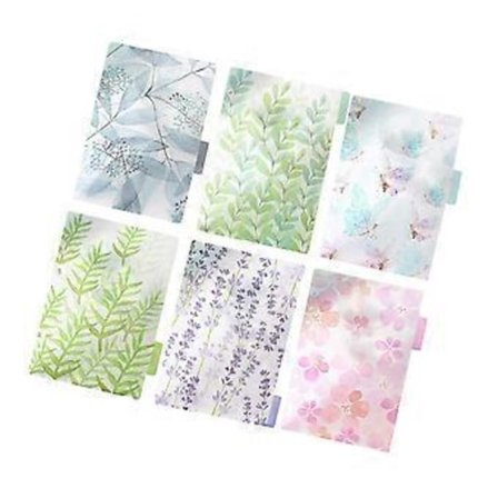 6 st A6-pärmar Happy Planner Budget Insats A6-pärmflikar Planerartillbehör