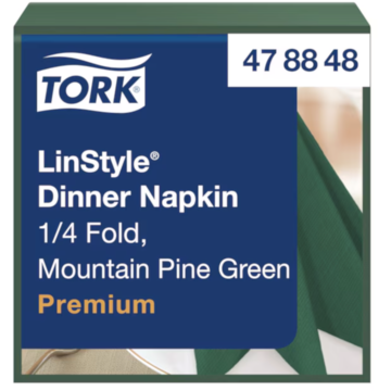 Servett Linstyle Tork Grön 1/4