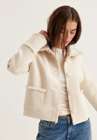 BUBBLEROOM - Short Jacket - Offwhite