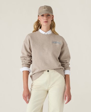 Lexington Lexington logo sweatshirt, light brown melange