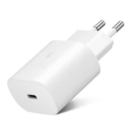 Lader USB-C 25W Power Delivery EP-TA800EWE Original Samsung Hvid