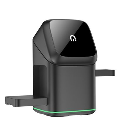 Tre-i-ett trådlös laddning med dynamisk rotation