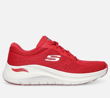 Skechers, Arch Fit 2.0 - Big League, 38,5, Rød, Dame