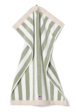 Lexington Håndkle Block Stripe VintageGreen 30x50