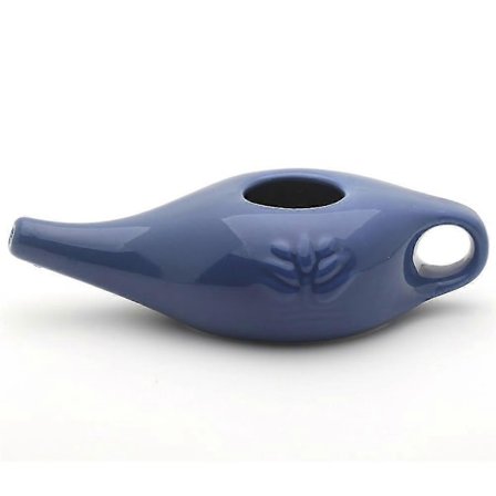 Keramisk Neti Pot til Bihuler, 250ml Håndlavet Yoga Neti Pot Næseskyller