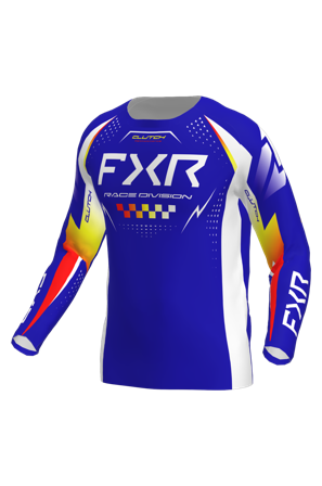 Crossshirt FXR Clutch Pro 26 Royal/Gelb/Rot L