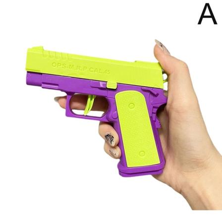 Fidget Toy Guns Rova Toy Guns 3D Gravity Guns Leksaker Sensorisk leksak green 1911