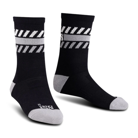 Mountainbike Strümpfe iXS 2.0 Schwarz/Anthrazit S