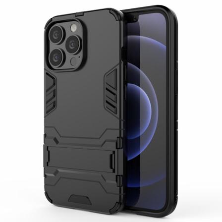 Iphone 13 Pro - Armor Hybrid Skal Kickstand - Svart