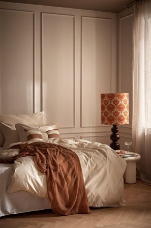 Staycation - Påslakanset Fancy i bomullssatin, 2 eller 3 delar - Vit - Påslakanset - 150X210 - Från Homeroom