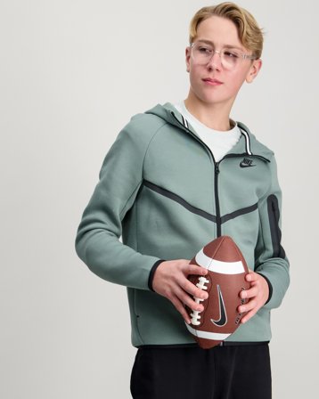 Nike B Nsw Tch Flc Fz - Pd Zielony Bluzy z kapturem Chłopiec - Kids Brand Store
