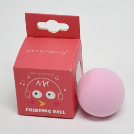 1 st (rosa) fågelformad katt leksak boll med kattmynta, realistisk interaktiv