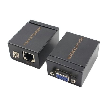 1 Par VGA Extender 60m VGA til RJ45 Signal Extender Cat5e/6 Lan Ethernet 1080P Sender Modtager
