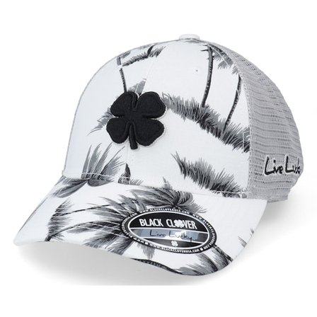 Black Clover - White trucker Gorra - Island Luck 9 White/Black Trucker @ Hatstore