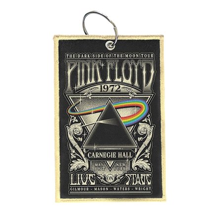 Pink Floyd Carnegie Hall Dubbelsidig Patch Nyckelring En Storlek Bl