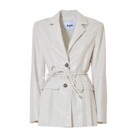 Msgm, Blazers Beige, Dames, Maat:M