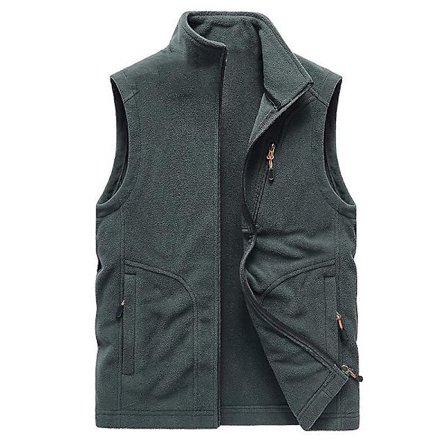 Mænds Veste, Fleece Veste Vindtæt Ærmeløs Jakke Veste