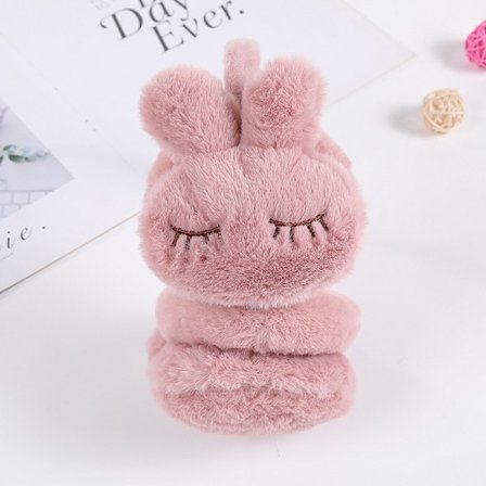 Hud Puder Vinter Öronmuff För Flicka Pojke Varm Plysch Vikbar Öronmuff