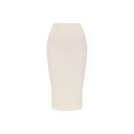 IRO Ghita ribbed Kjol beige, Dam, Dam, Storlek: S