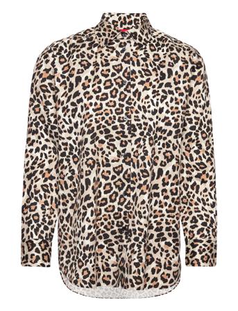 The Boyfriend Shirt Langærmet Skjorte Multi/mønstret HUGO