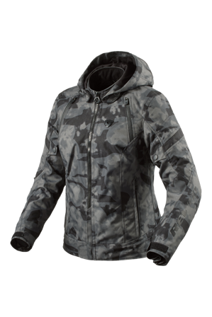 REV'IT! Flare 3 H2O MC-jacka Dam Camo Kamouflage/Mörkgrå 34