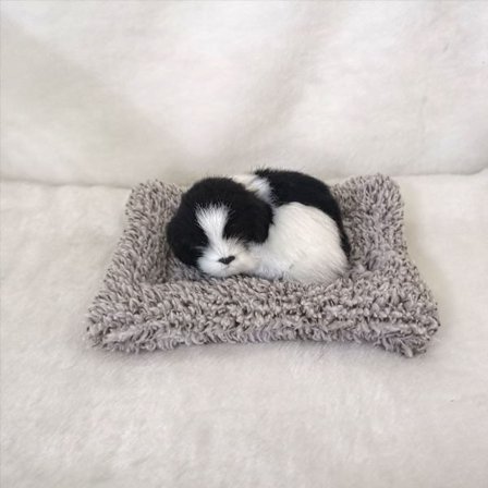 Simuleret Sovende Hund Plys Simuleret Hund Bil Dekoration Skrivebordsdisplay Boligdekoration Gaver