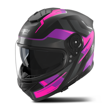 Nolan N80-8 Trittico Full Face Helmet Black/Fuchsia/Anthracite Matt XL