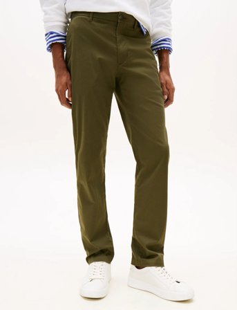 Tommy Hilfiger Denton Printed Structure Chino - Khaki green - 28 x 34