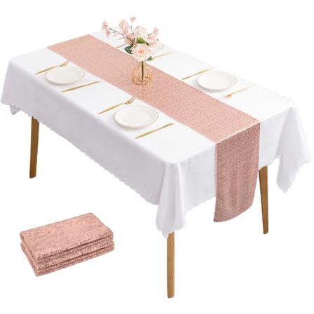 Bordslöpare med paljetter 30cm*275cm Paljettglitterduk för B Rose Gold
