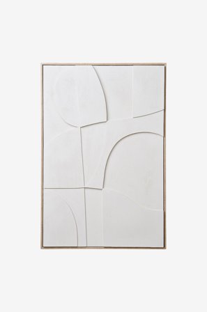 House Nordic - Relief vægdekoration Madeline - Hvid - Billeder - Fra Homeroom