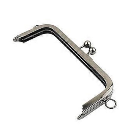 Metall Plånboksram Lås Tillbehör Kvinnor Plånbok Lås Väska Clutch Ram (Mörkgrå)