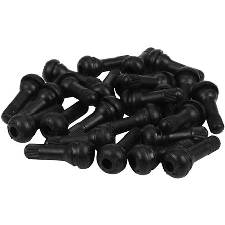 25 st TR 413 korta gummiventiler för slanglösa däck med snapinfästning