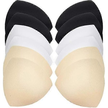 6 Par Trekant Sports-BH Indlæg Kvinder Push Up BH Indlæg Til Badetøj Sport L [DB]