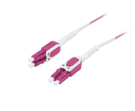 SYNERGY LWL-2-Faser-Patchk. 10mtr.LC-LC, 50/125um,OM4, Uniboot(drehbar), Push/Pull, AD=2mm, Synergy 21