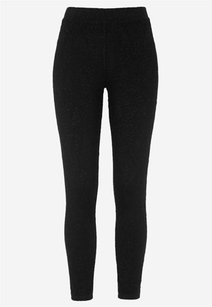 Cellbes of Sweden - Leggings med strukturmønster i sort til damer i størrelse 38/40
