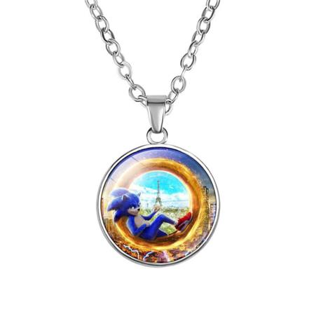 Sonic The Hedgehog Smycken Halsband Hängande Gåvor För Tonårsbarn