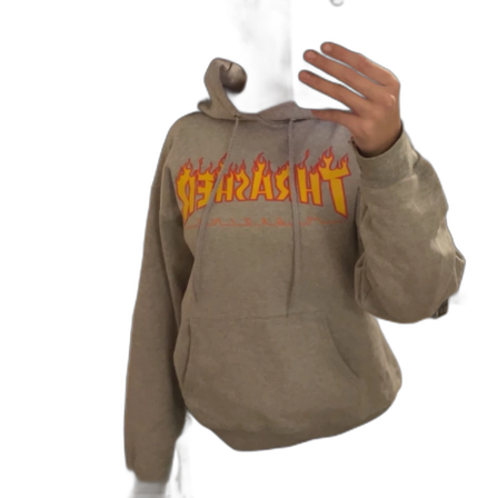 Grå Thrasher hoodie