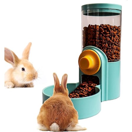 Kanin hængende automatisk mad dispenser, tyngdekraft små dyr bur auto feeder