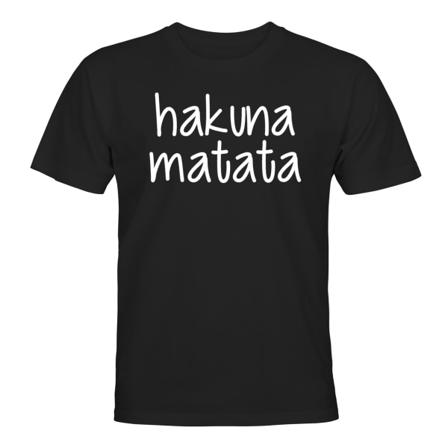 Hakuna Matata - T-SHIRT - UNISEX Svart - 5XL
