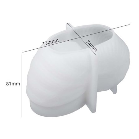 Konkylie Candle Jar Form Lysestage Form Candle Vessel