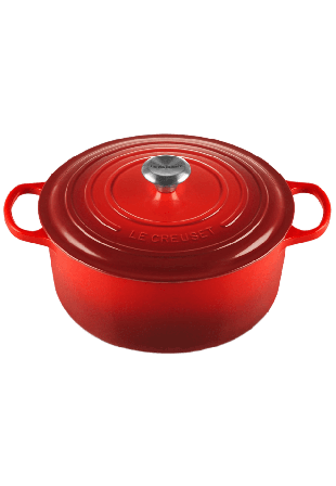 Le Creuset Signature Gjutjärn Rund Gryta 28cm Cerise 6,7L Gjutjärnsgrytor Unisex Rosa 28 CM